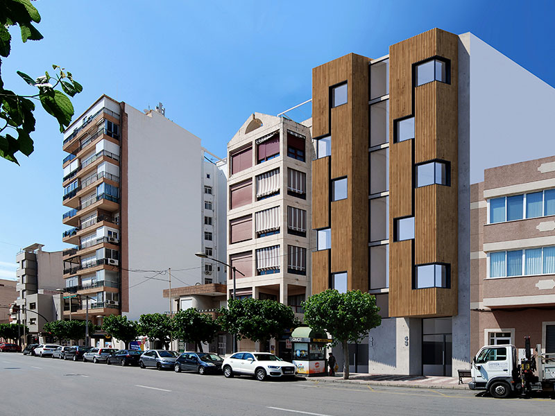 Residencial Rambla. Bloque viviendas. Arquitectos Muchamiel. Arquitectos Alicante. eneseis Arquitectura