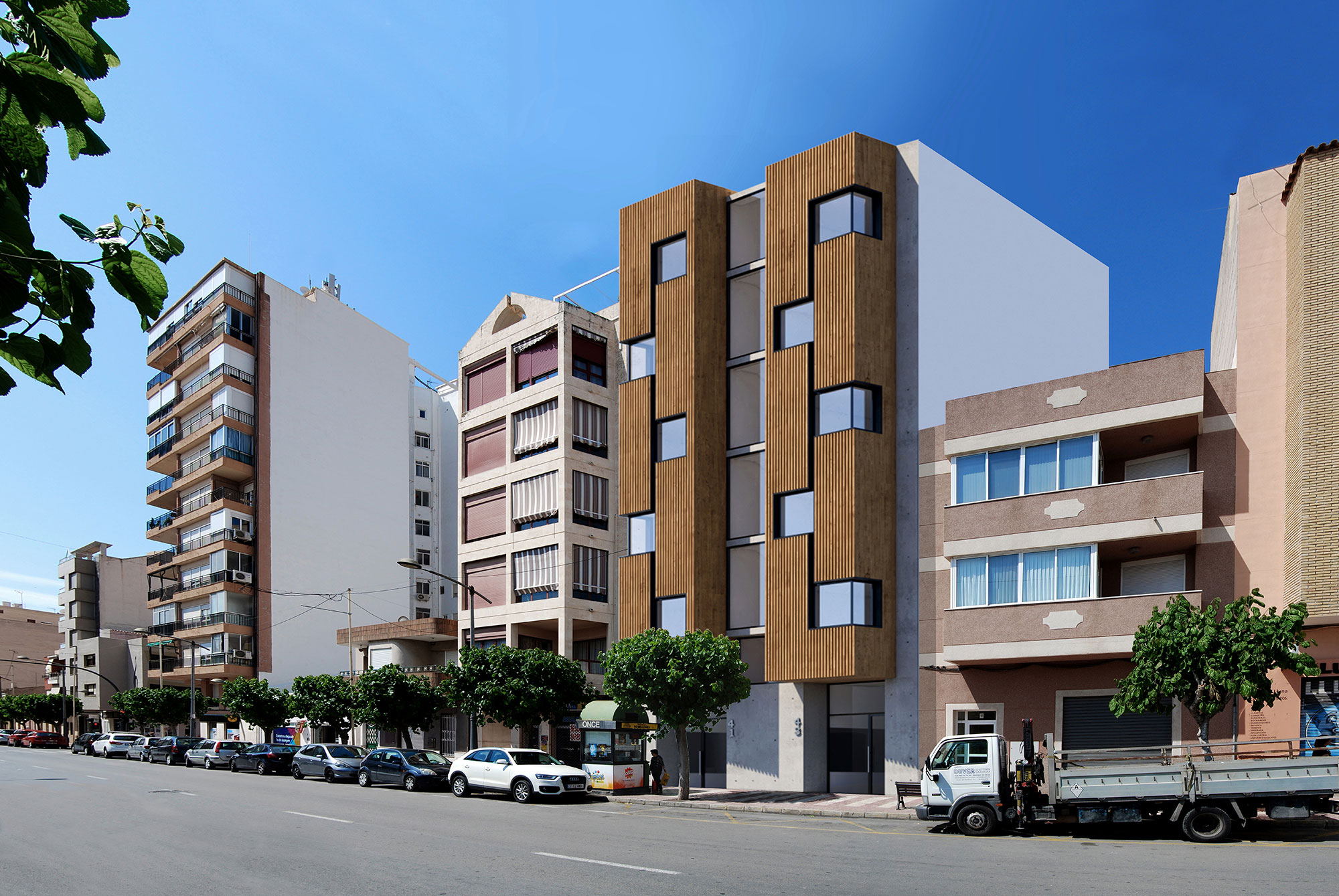 Residencial Rambla. Bloque viviendas. Arquitectos Muchamiel. Arquitectos Alicante. eneseis Arquitectura